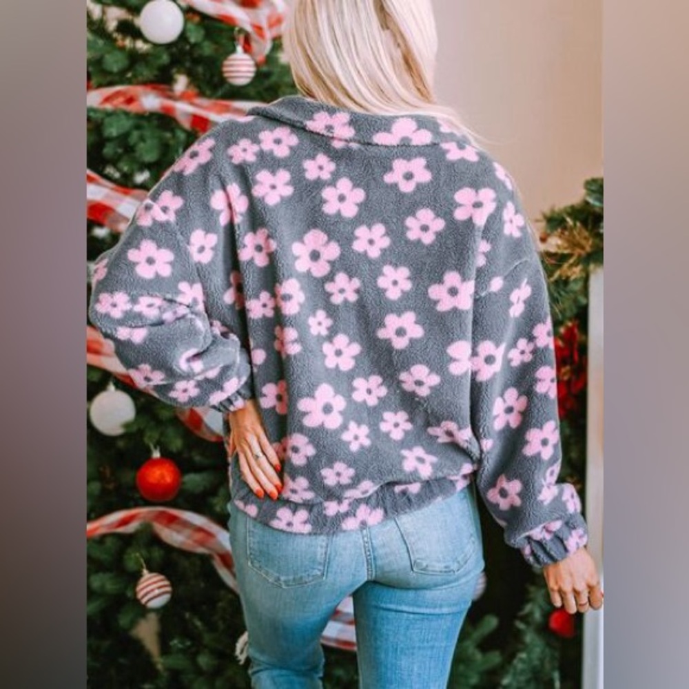 Flower Power ๐ผ๐ธ Zip Up Jacket - Picture 3 of 4